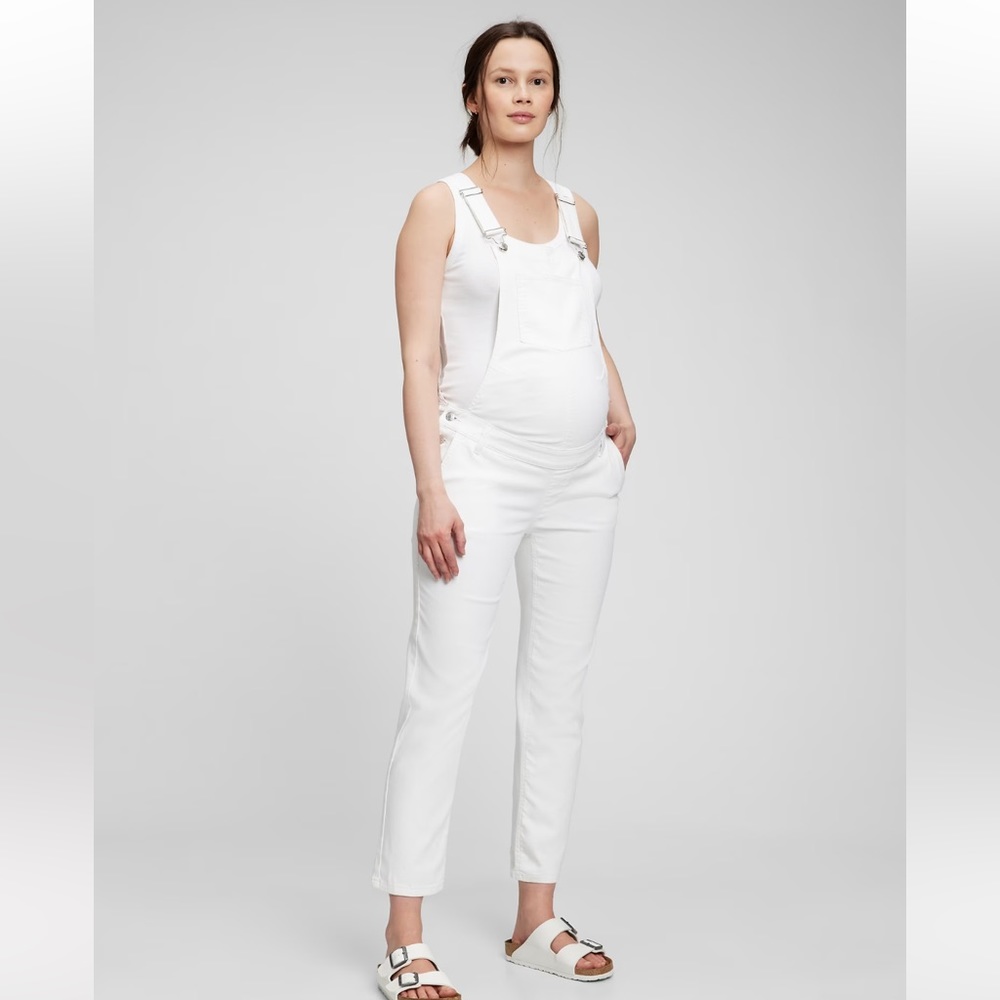 GAP maternity white overalls - Small